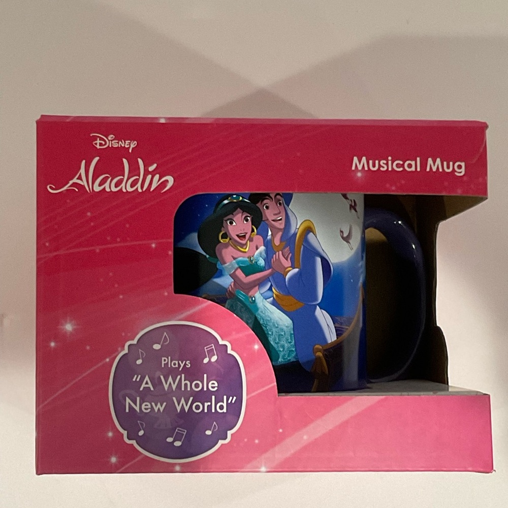 Disney Aladin Musical Mug ''Play A Whole New World'' Aladin Movie